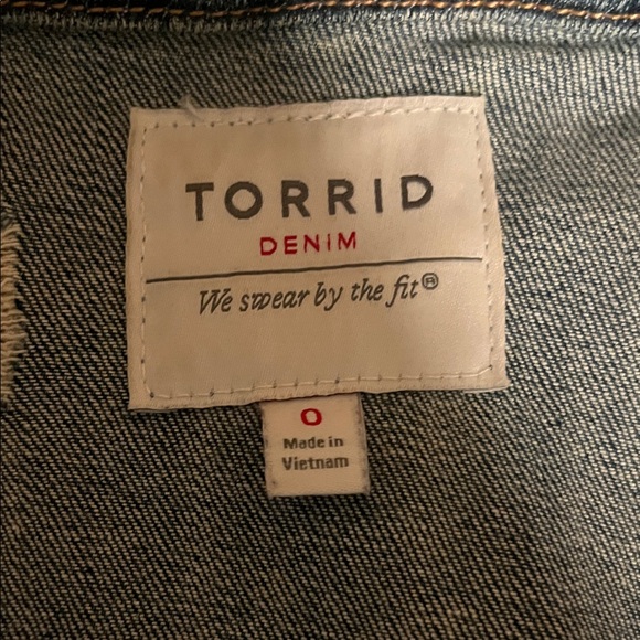 Blue Distressed Denim Jacket - Picture 3 of 4